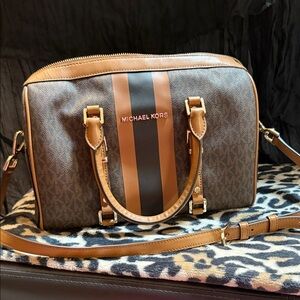Michael Kors Black and Brown Bag